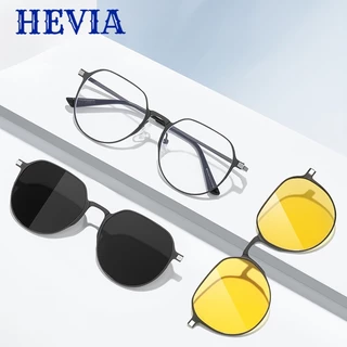 Óculos De Sol Com Prescrição Intercambiáveis Lente Polarizada Clipe Magnético Para Proteção UV E Saúde Dos Olhos PG020