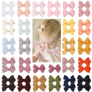 20/30/40pcs Baby Girls Hair Bows Em Pares 2