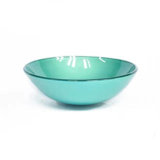 CUBA DE VIDRO REDONDA 31CM VERDE