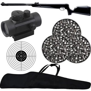 Carabina de Pressão Naja 2.0 5.5mm Pistão Nitro 60kg - Tag + 3 Chumbos + Capa + Red Dot + Alvo em Oferta na Shopee