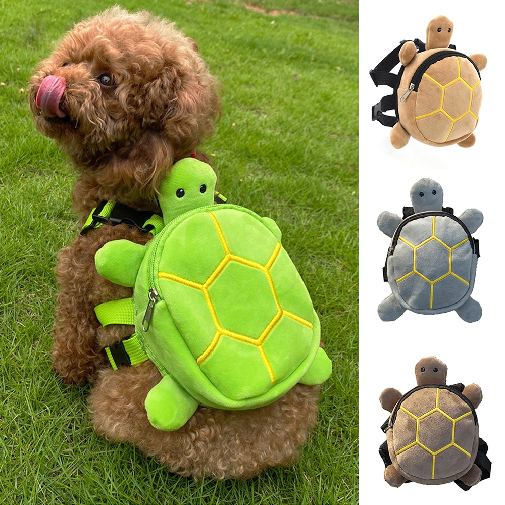 Mochila Para Cães Em Forma De Tartaruga Saco De Cachorro Grande Capacidade Conveniente Portátil Macia E Fofa Animais