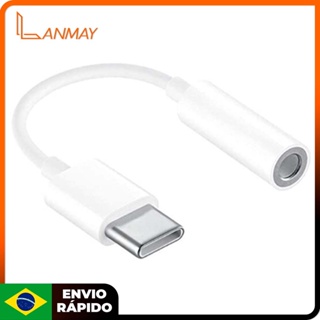 Cabo Adaptador P3 (3.5mm) Para Usb Tipo-c