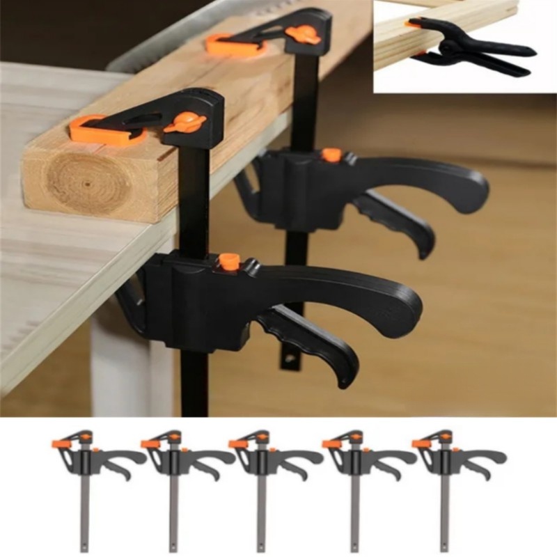 Kit De Grampo De Liberação Rápida De Catraca De 4 Polegadas Ajustável De Barra De Trabalho Manual De Madeira Ferramentas