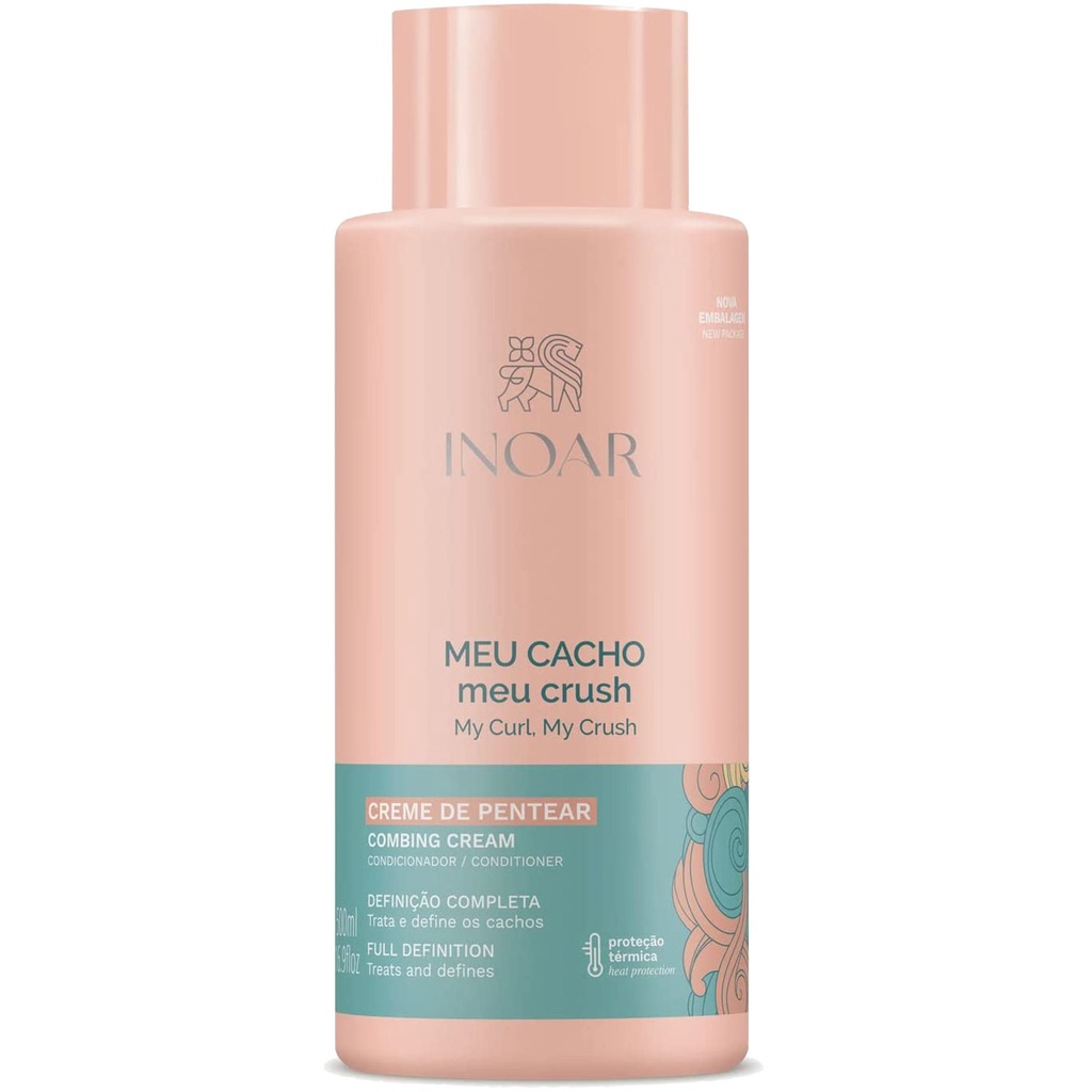 Creme Para Pentear Inoar Meu Cacho Meu Crush 500ml Definição Completa Trata Os Cachos Para Um Visual Perfeito e Natural