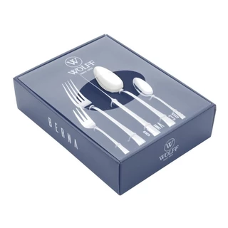 Faqueiro 30 Pecas Berna Inox Wolff Caixa Papelao R 70019
