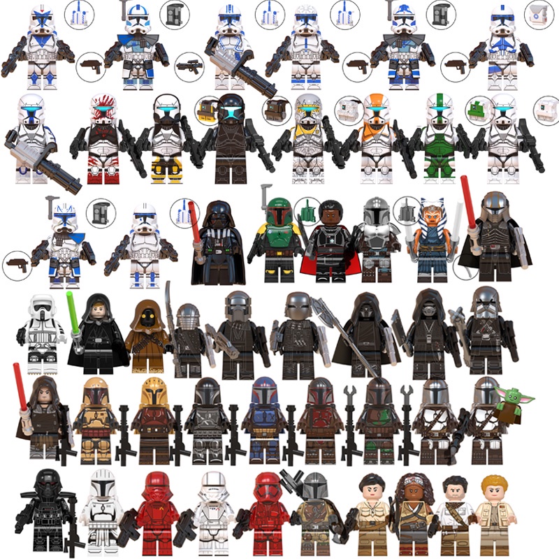 Blocos De Construção Figuras Brinquedo colecao de personagens WM896 WM897 WM901 WM2204