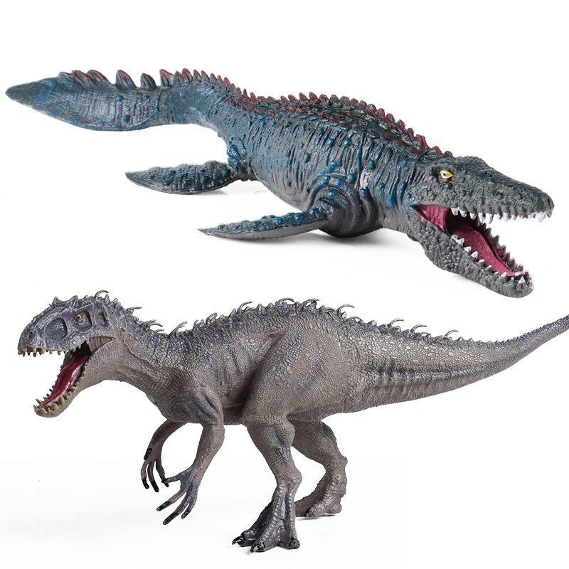 Dinossauros pré-históricos Mosasaurus Jurassic Indominus Rex animais modelo figuras de ação coleção brinquedo infantil