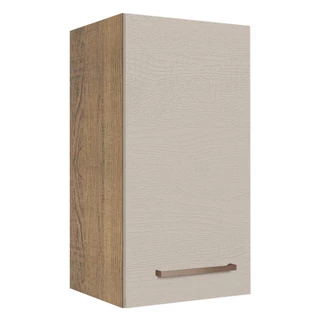 Armário de Cozinha Aéreo 35 cm 1 Porta Rustic/Crema Agata Madesa em Oferta na Shopee