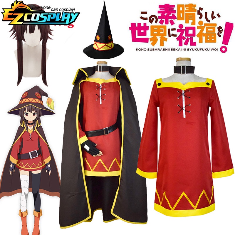 Anime kono subarashi sekai ni shukuku wo! Megumin personagens arma cosplay  adereços halloween carnaval festa palco