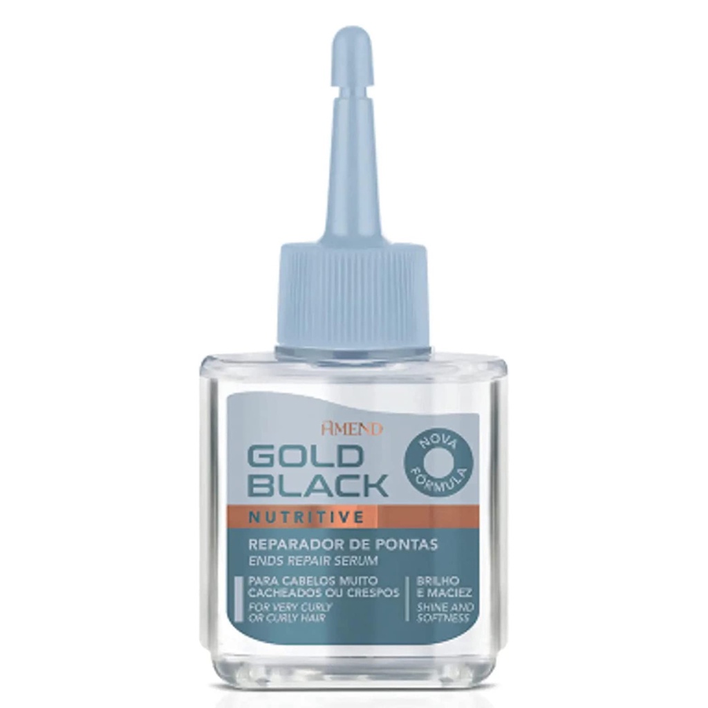 Oleo Reparador de Pontas Nutritivo Gold Black Óleo 30 Ml | Shopee Brasil