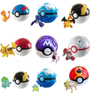 Pokemon Pokeball Anime Figura Pikachu Squirtle Pocket Monster Variante Elf Ball Toy Ação Modelo Presente Compra A Granel em Oferta na Shopee