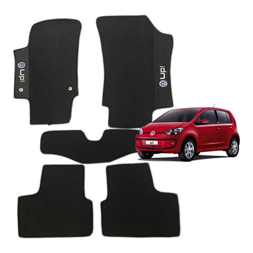 Tapete Vw Volkswagen Up 2011 A 2020 Borracha Preto 05 Pçs