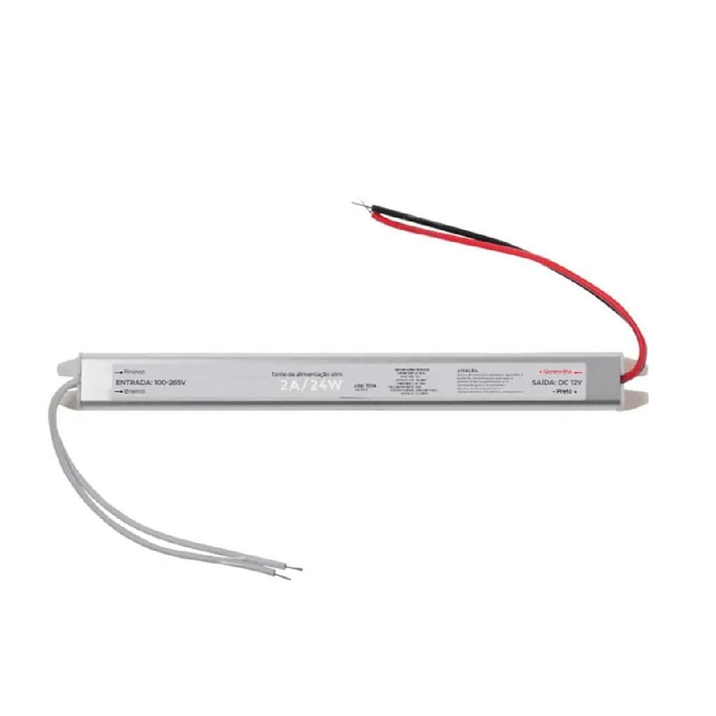 Fonte Chaveada Slim Driver 12V 6A 72 W p/ Perfil Fita de Led DX 1206 D ...