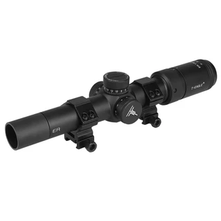 Luneta Importada T-Eagle ER 1-6X24 SFP c/ Mount Duplo 20mm + Parasol de Alumínio
