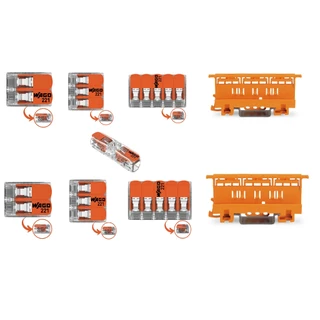 Conector Elétrico Emenda Deriva Wago Original 1, 2, 3 e 5 vias - 4mm e 6mm