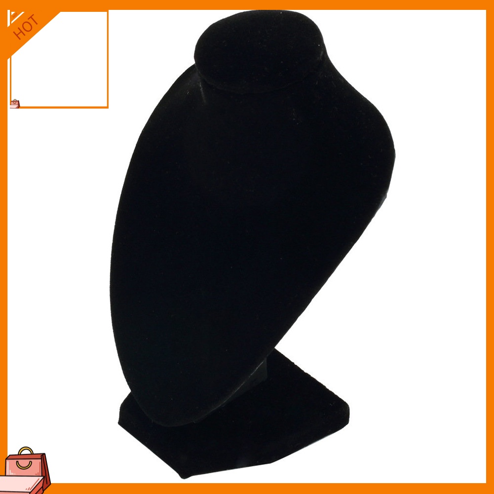 [EDG] Colar De Manequim Preto Jóias Pingente Expositor Stand Holder Show Decorar