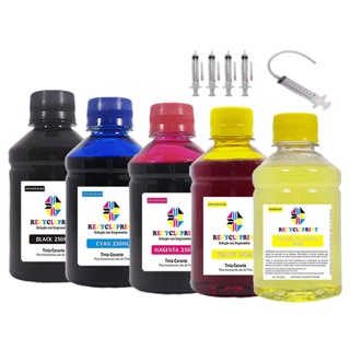 1250ml Solução De Limpeza + Tinta Compatível Epson L355 L365 L375 L395 L3110 L3150