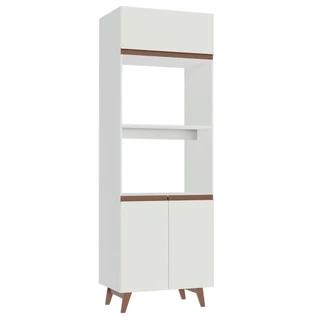 Torre Quente Armário de Cozinha 70 cm 3 Portas Branco Reims Madesa