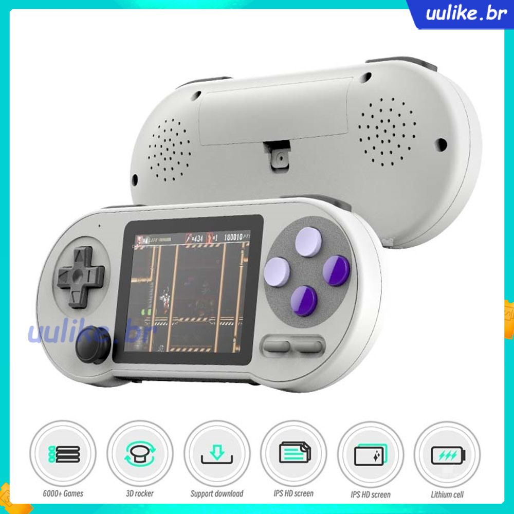 Powkiddy X39 Pro Videogame Portátil, Console de Jogo Retrô, Tela IPS, 4,3,  Suporta Controles com