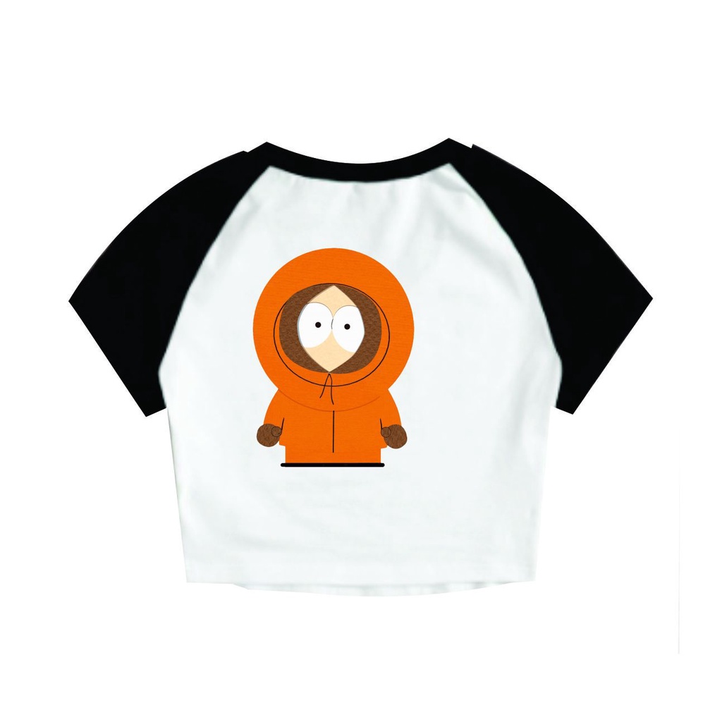 Cropped Raglan Feminino Tumblr blogueira South Park Kenny