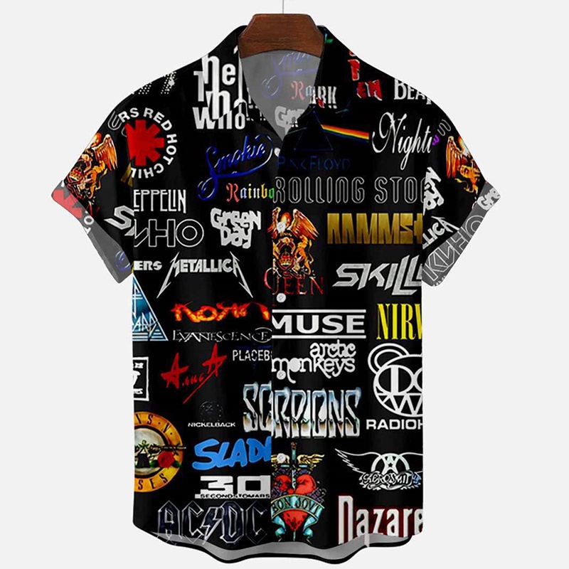 Camisas Rock Masculina Punk Cyber Style Moda Harajuku Street Homens Mulheres Nightclub Bar De Manga Curta Vestuário Masculino Sobredimensionado