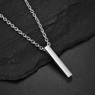 Colar Simples Boutique Masculino em Aço Inoxidável 316L - Prata |Sem Ferrugem|