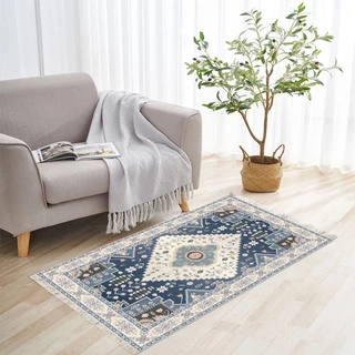 Tapete lavável da série vintage antiderrapante para sala e quarto