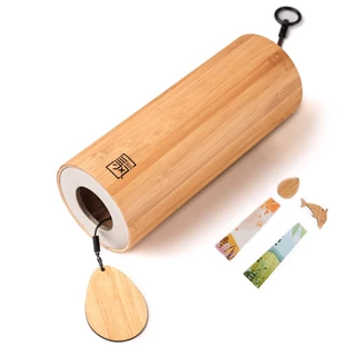 LEKATO Acorde Sinos De Vento Bambu Feitos À Mão Meditação Zen Relaxamento Pátio De Jardim Exterior Decoração De Casa Com Caixa De Presente