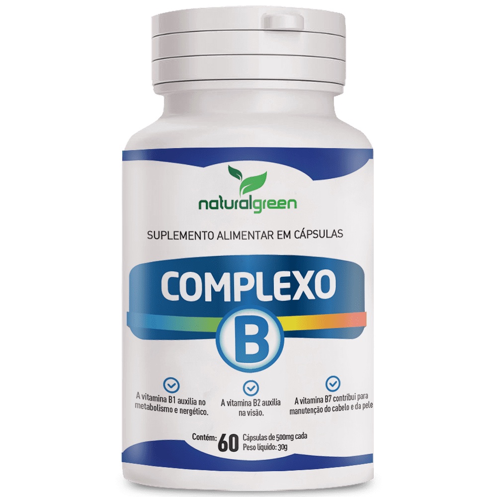 Vitamina Complexo B 60 Caps 500MG | Shopee Brasil