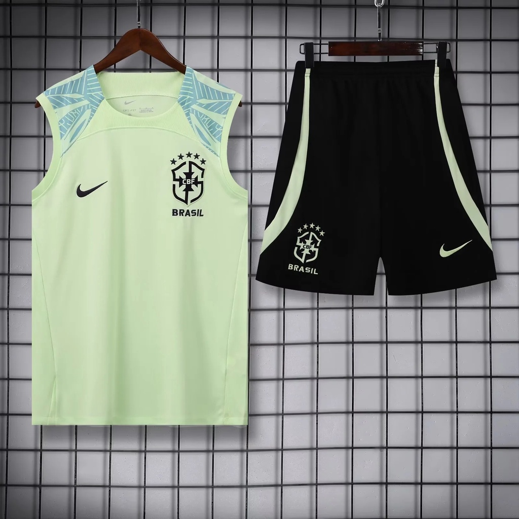 Camisa De Futebol 2022 Com Colete Amarelo Claro BaXi-& *