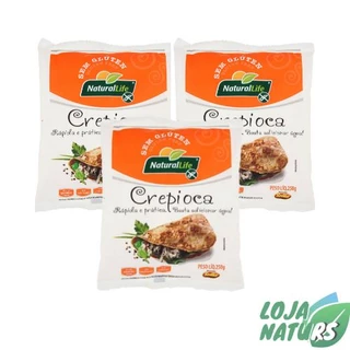 KIT 3 Unidades Crepioca Sem Glúten 250g - Natural Life