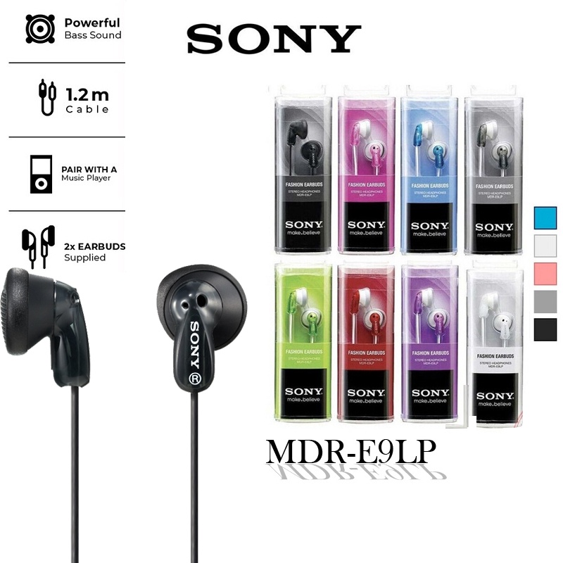 Sony MDR-E9LP Fone De Ouvido Intra-Auricular De 3,5mm Estéreo/Earphone MDRE9LP