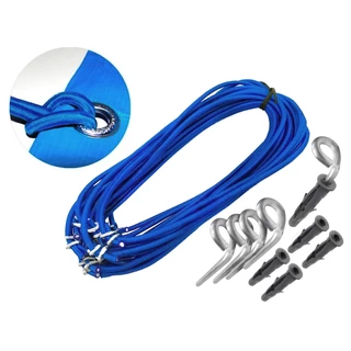 Kit Instalação Capa Lona Para Piscina Com Extensor Pinos e Buchas 10 Unidades