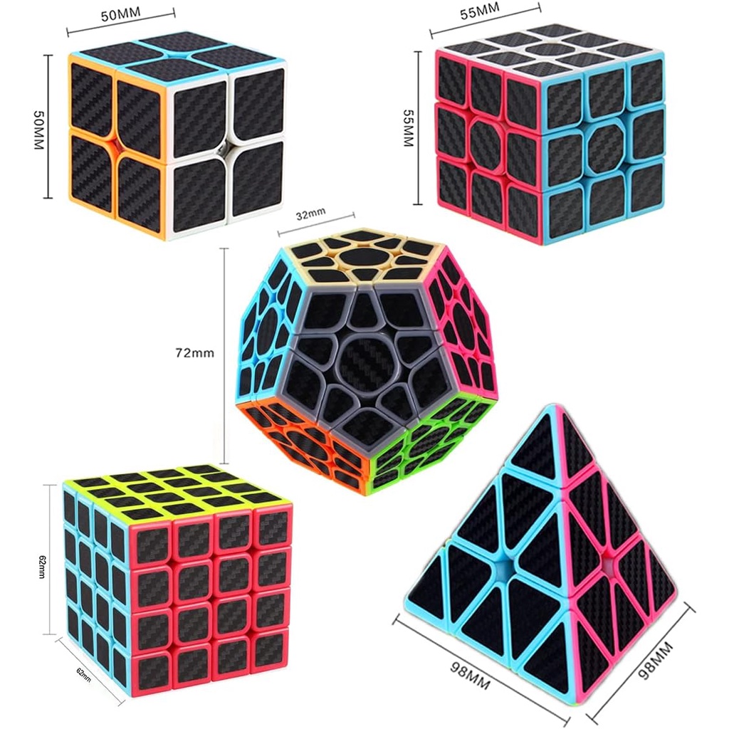 Kit Cubo Mágico Puzzle Xiaorui - 2x2 3x3 Pirâmide