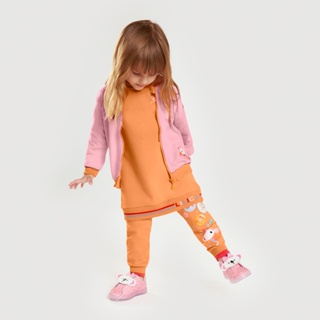 Vestido Moletom Bebê Menina Manga Longa Lilica