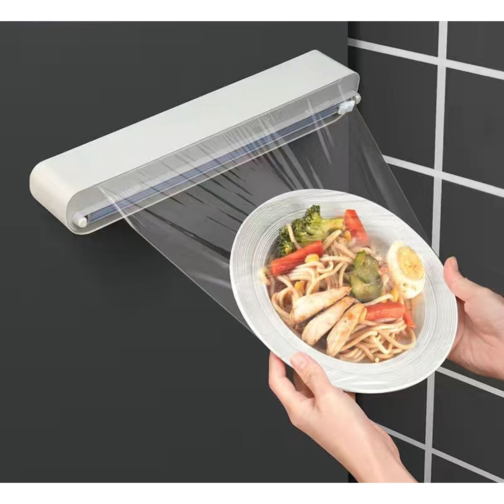 Cortador De Plástico Filme Suporte Ajustável Dispenser Plástico Filme  Descartável Ventosa Aderente Selador Comida Cozinha Embalagem em Promoção  na Shopee Brasil 2023