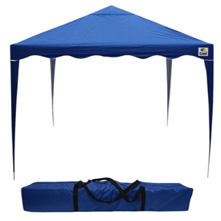 Tenda Gazebo Azul em Poliéster 3X3 Metros Articulada 330300 BEL