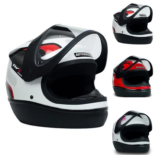 Capacete Fechado Narigueira Moto Viseira Transparente Automatic Casco ABS Resistente Forro Removível em Oferta na Shopee