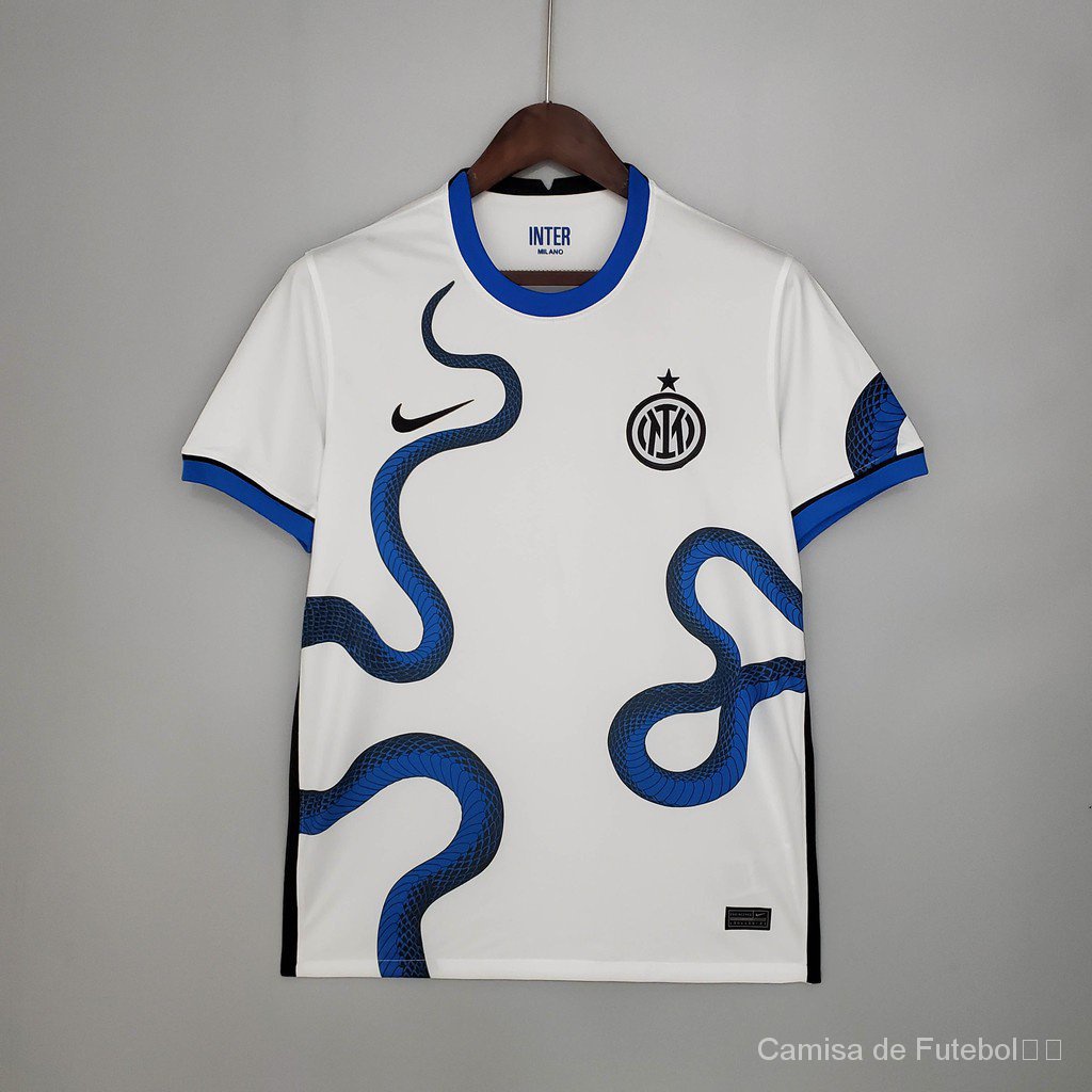 Frete grátis Inter de Milão 21-22 camisa de futebol Inter de Milão fora branca 2021/22022 1:1 camisa da equipe tailandesa de qualidade