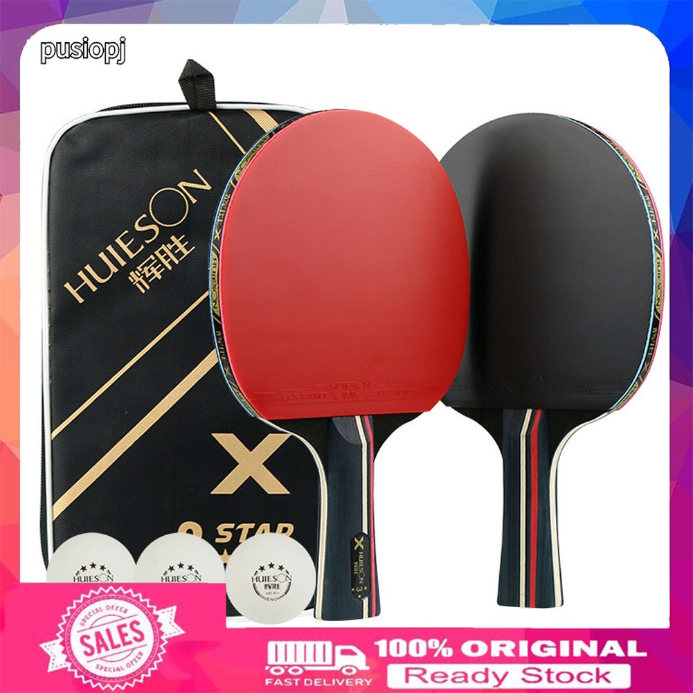 Raqueta De Ping Pong Profesional DHS 8 Star 8002 - 5 Madera + 2 Carbono Aryslate - Gomas Hurricane 3 Y 8