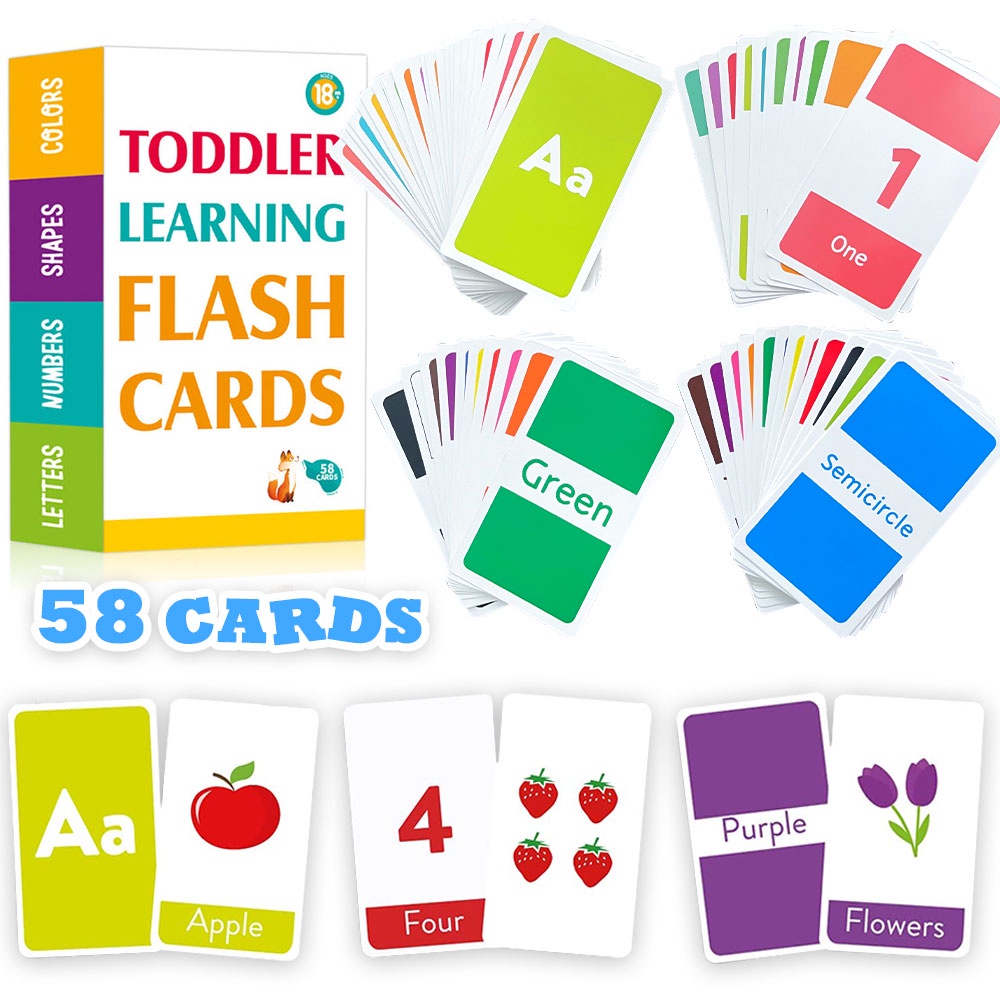 Crianças Abc Cartas And Números Formas Cores Flash Cards Alfabeto Cartões De Palavras Em Inglês