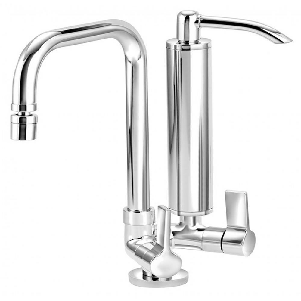 Torneira Cozinha Bancada Com Filtro ¼ Volta Bica Móvel Clean C62 Cromado Esteves