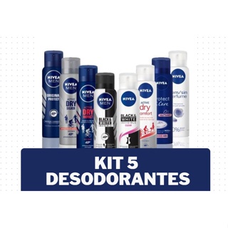 KIT 5 Desodorantes Nivea 150ML