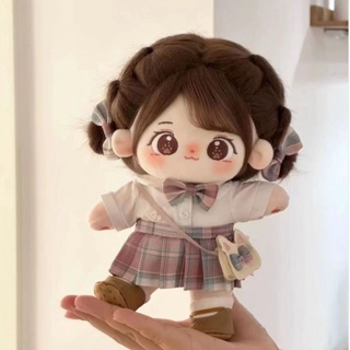 20cm anime kawaii macio cabelo boneca de pelúcia boneca de algodão