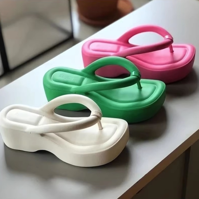2023 Melissa Plataforma Chinelos Mulher De Moda Sapatos De Esponja Geléia Praia De Verão