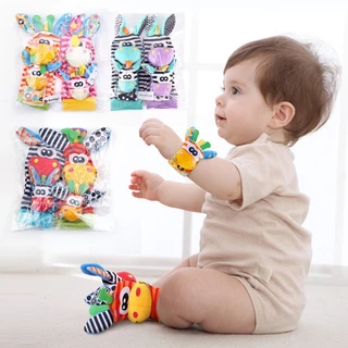 A0191 Brinquedos Para Bebês De 0 A 1 Ano , Decoração Educacional , Pulseira , Chocalho , Meias , Presente Recém-Nascidos