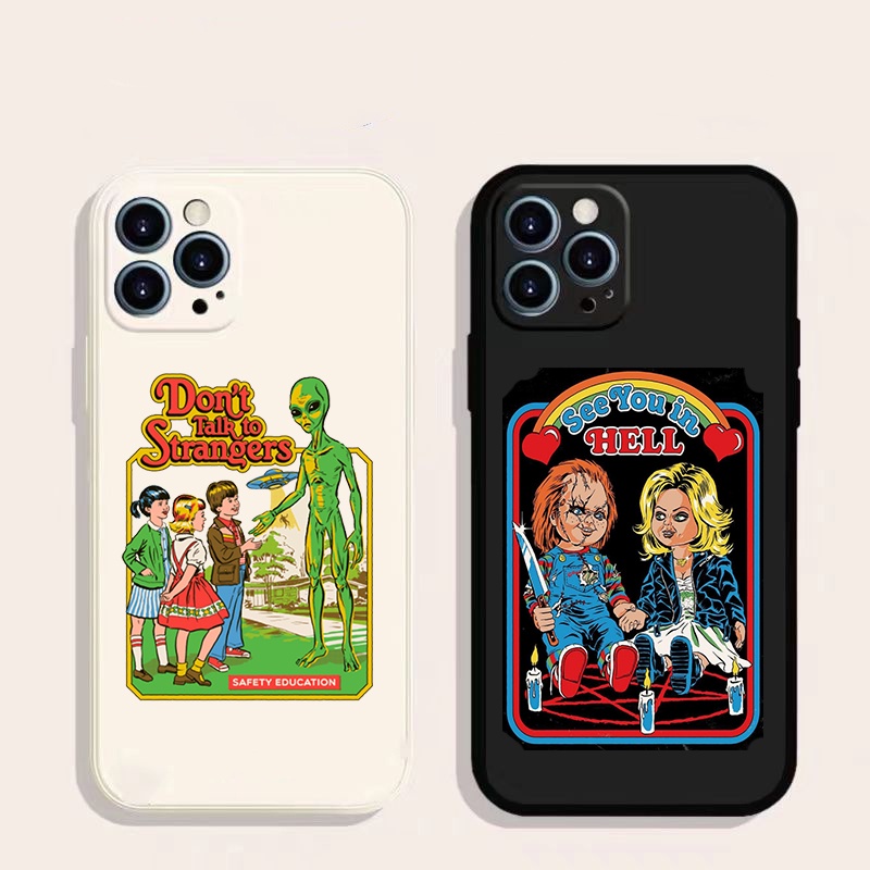 Filme De Terror Veja Você No Inferno Chucky Não Fale Com Strangers Caixa Telefônica Para iphone 11pro Max 13 Pro i13 13pro i11 X XR Xs 12Pro 12 14