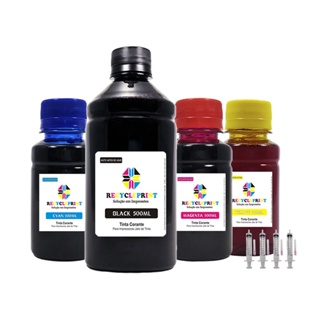 Kit 800ml Refil Tinta Aplicável Impressora Epson L355 L365 L375 L395 L3110 L3150