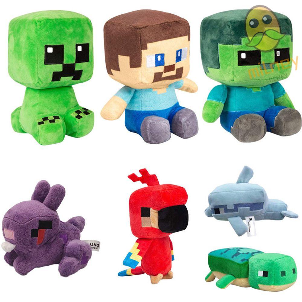 Bonecos De Pelúcia 18-60cm Minecraft Creeper Enderman Lobo