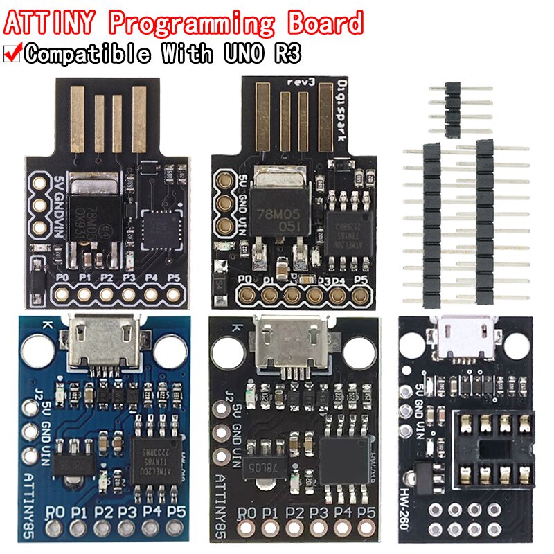 Placa De Desenvolvimento Digispark Kickstarter Micro ATTINY85/TINY85 Módulo Para Arduino IIC I2C USB